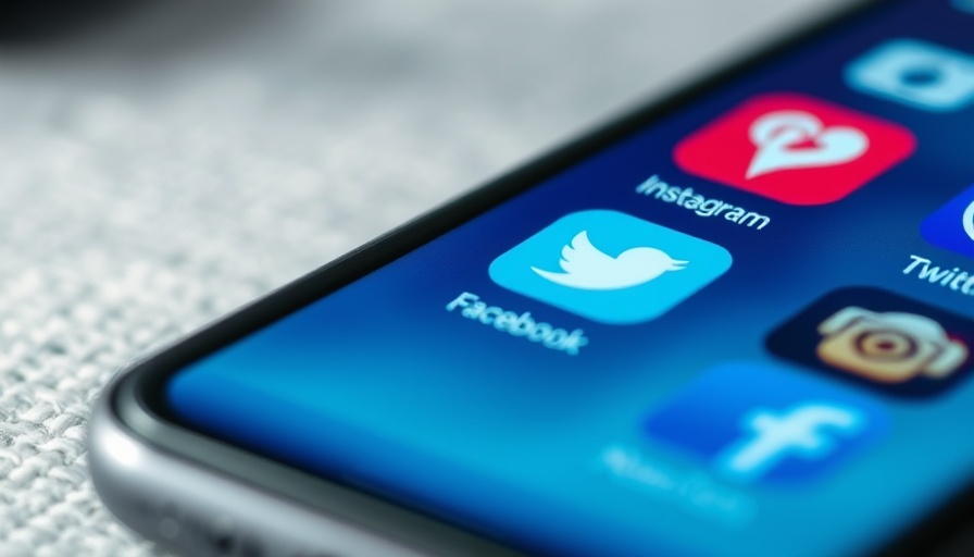 Smartphone with social media app icons boosting travel brand growth.