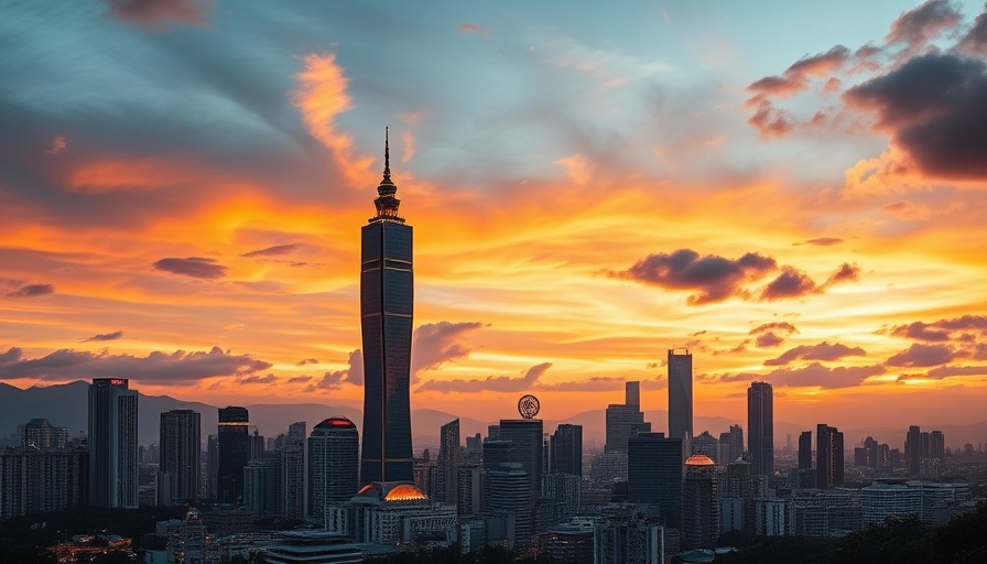 Avoiding Travel Mistakes in Taiwan: Taipei 101 cityscape at sunset