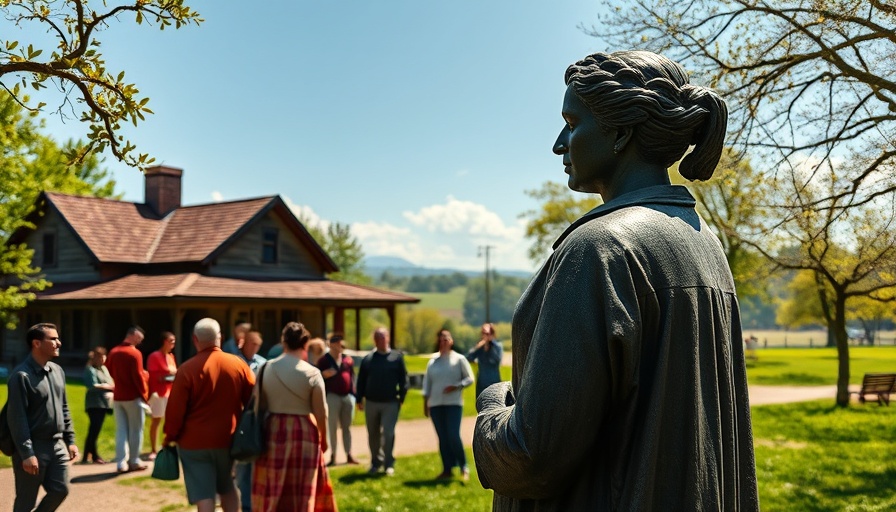 Visiting a historical park, choosing travel destinations