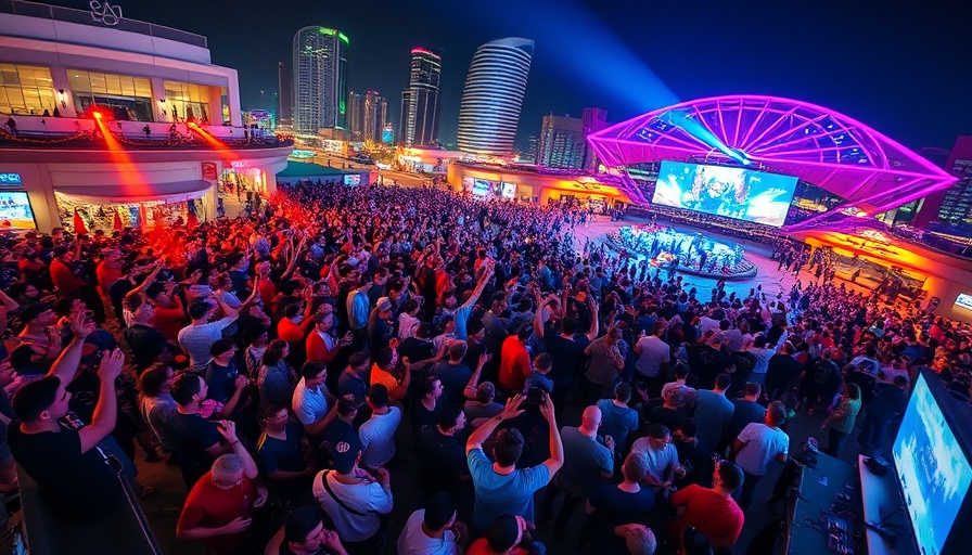 Regency Casino Thessaloniki Gaming Piazza vibrant night event crowd.