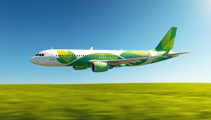 Lufthansa airplane with eco-friendly design in blue sky