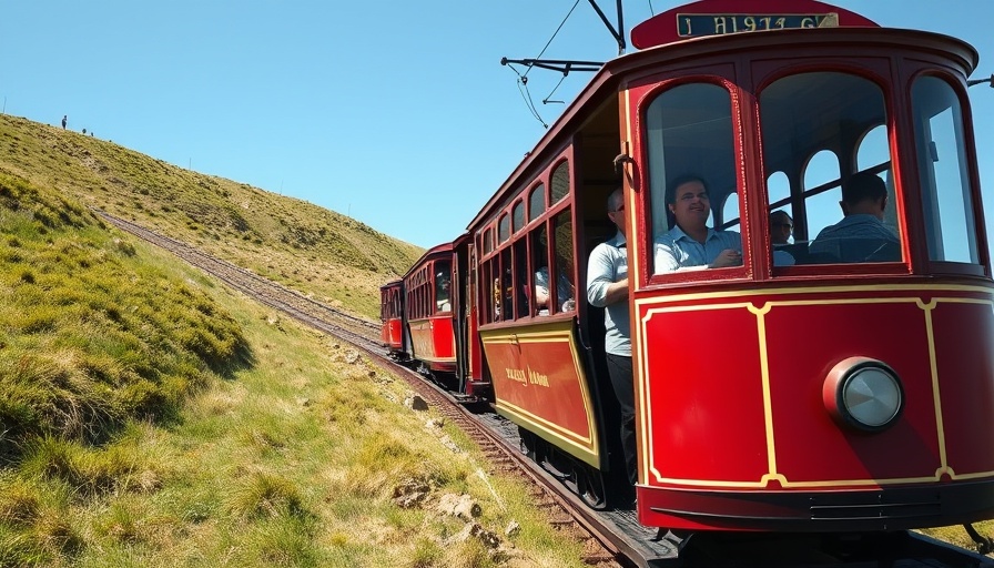 Vintage tram trip offering unforgettable train trips for families.