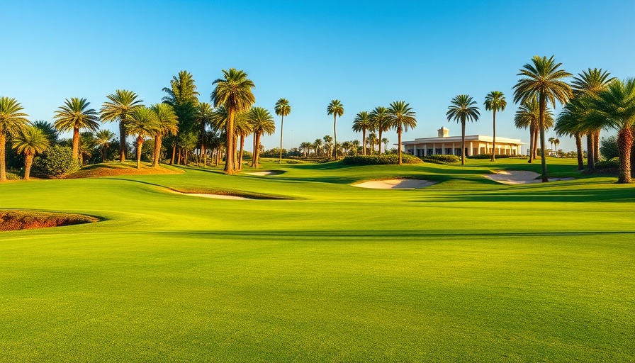 Stunning Saudi Arabia island golf course with modern clubhouse.