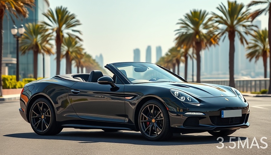 Affordable convertible rentals in Dubai, scenic street with skyline.