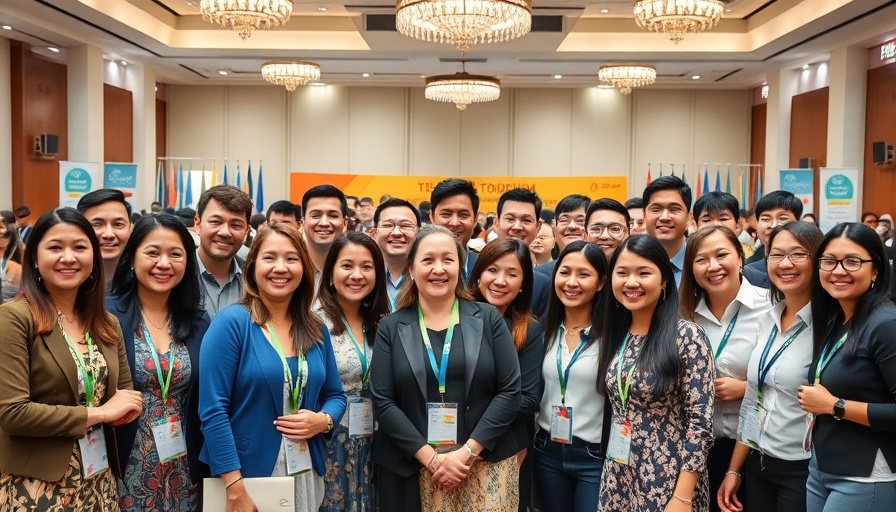 Group photo at Caribbean tourism event promoting sustainable tourism.