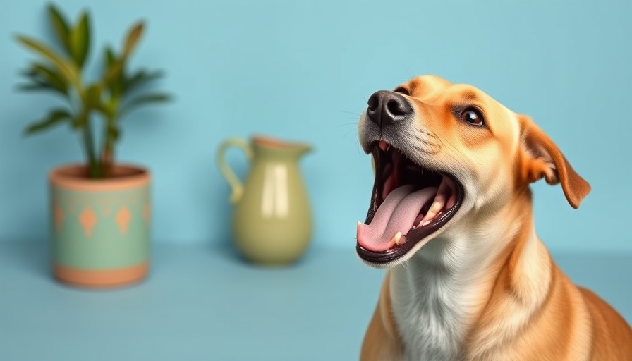 Expressive dog barking in a pastel studio setting, Why Do Dogs Bark?