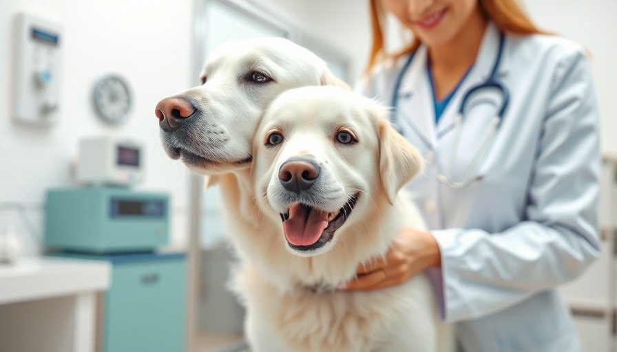 Friendly white dog being weighed at veterinary clinic, help my dog lose weight.