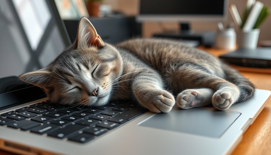 Gray cat behavior on keyboard; training focus.