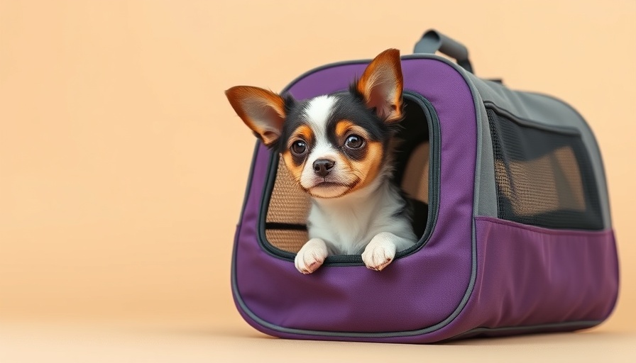 Mr. Peanut’s Gold Series Expandable Pet Carrier with small dog inside