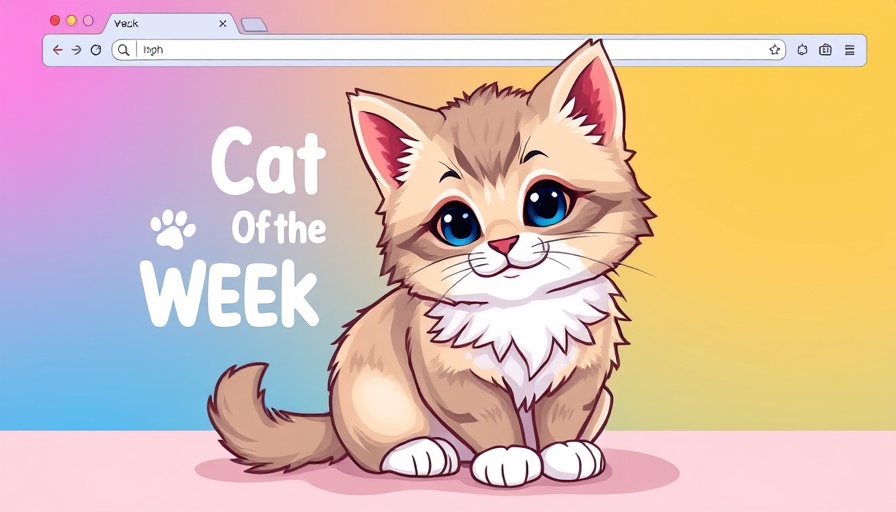Adorable fluffy kitten in Catster photo contest layout.