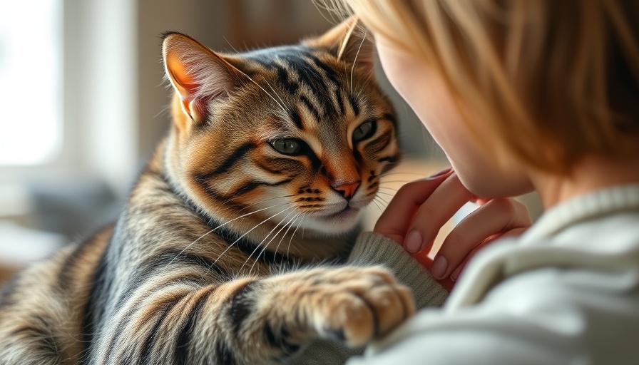 Nine Tips for Cat Happiness: Cat showing affection to person.