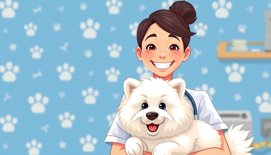 Ask a vet with Dr. Paola, smiling vet holding dog, Ingested Dangerous Objects in Dogs query.
