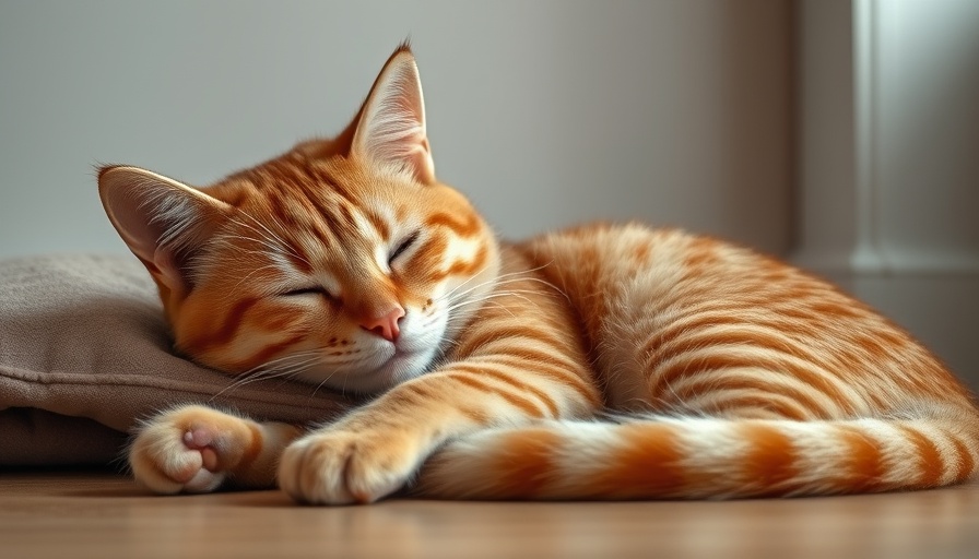 Catster Photo Contest Winners: Relaxed ginger tabby cat sleeping.