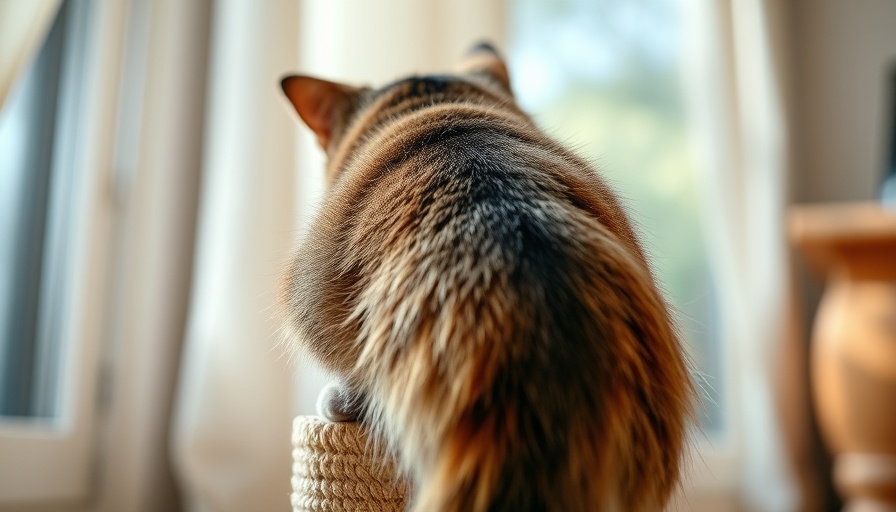 Curious cat showing rear playfully, highlighting cat butt communication health.
