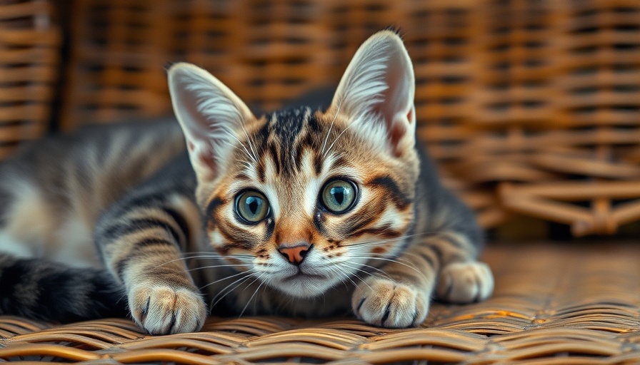 Indoor cat mistakes: Tabby cat lounging indoors with curious look.