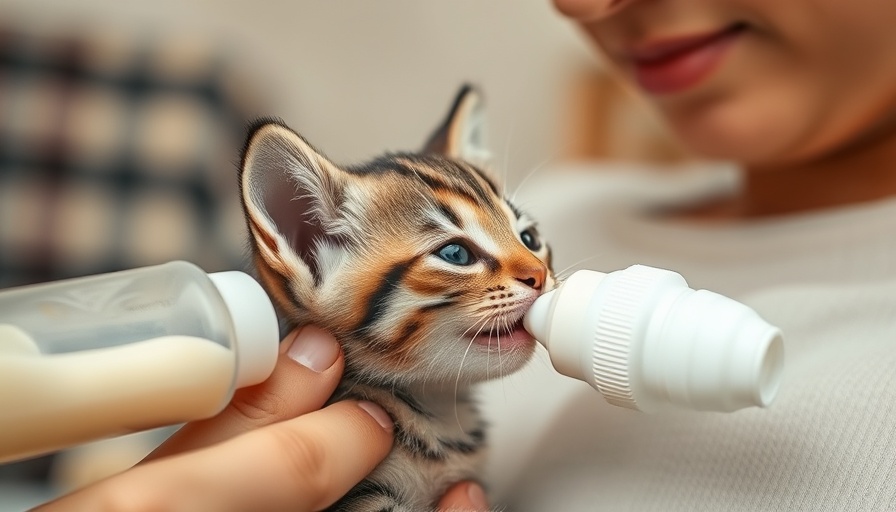 Help Your Local Shelter as a Foster Parent: kitten being bottle-fed.