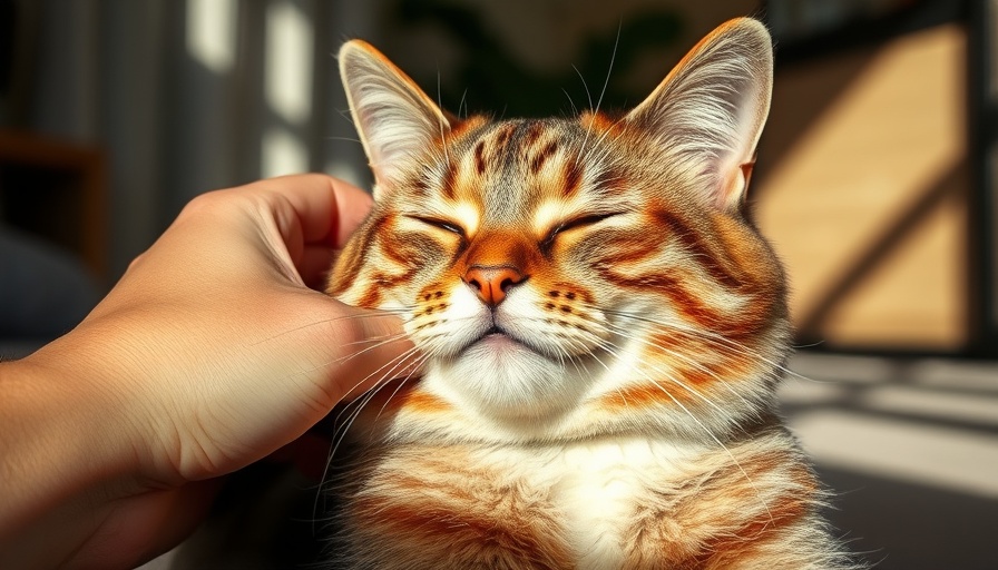 Ways to Make Your Cat Feel Loved: Gentle petting for a relaxed cat.