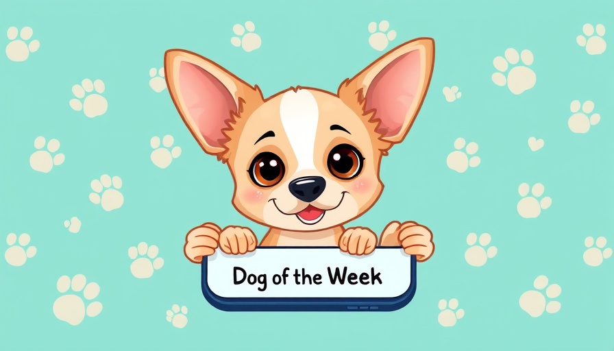 Dogster Photo Contest Winners: bright graphic with cute dog.
