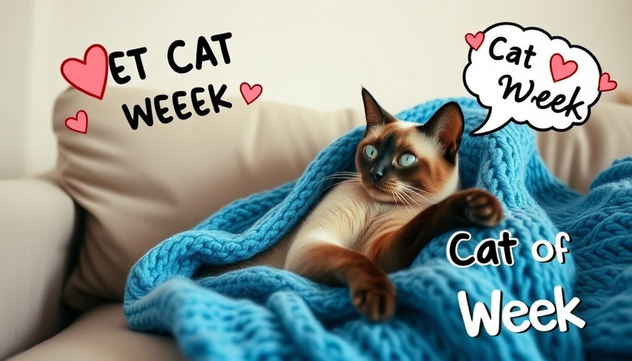 Cats of the Week Photo Contest: lounging cat on a cozy blanket.