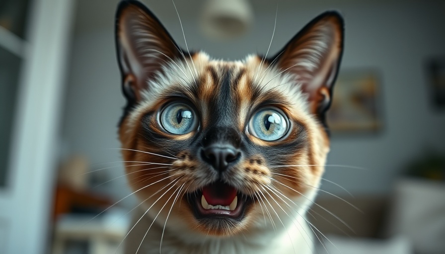 Merv the Talking Cat with a surprised expression asking a question.
