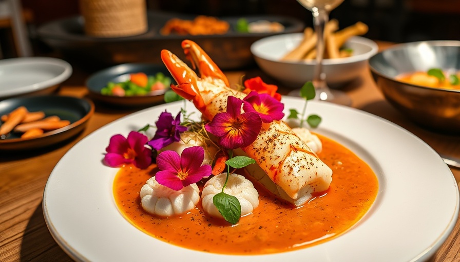 Gourmet seafood dish at best new restaurants in Miami 2025.