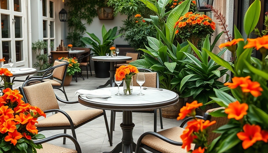 Charming patio dining in one of the best new restaurants in Miami, March 2025.
