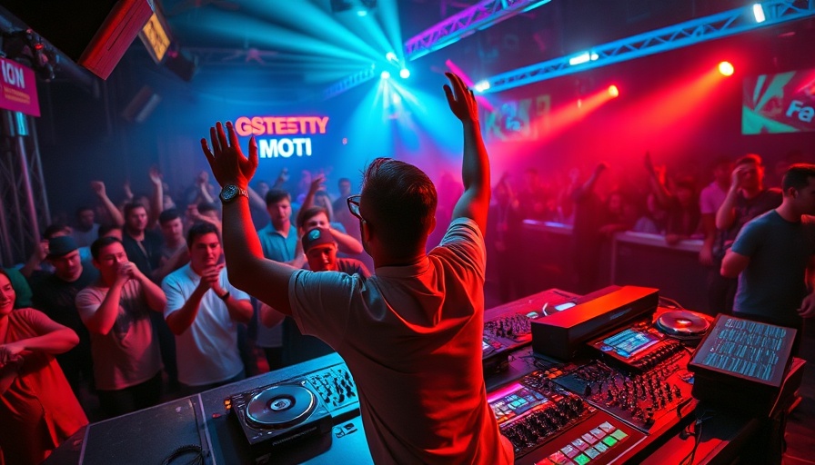 Energetic DJ performing at LIV Nightclub Miami, vibrant scene.