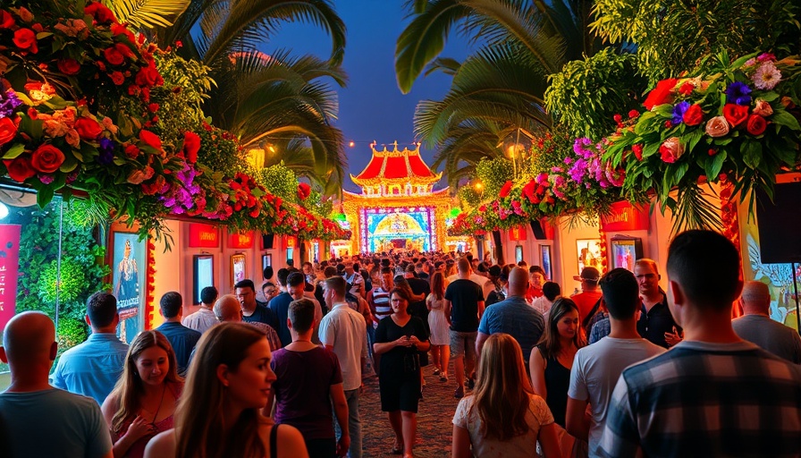 Lively gathering at Hacienda Ramirez Cruz Saturdays with vibrant decor.