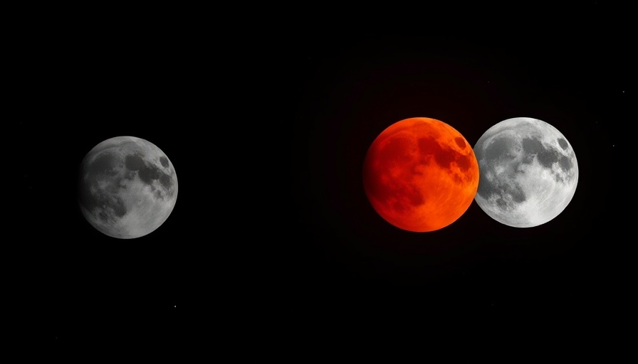 Lunar eclipse phases guide in Miami night sky.