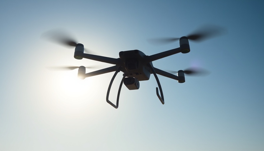 Drone flying over Miami Beach during Spring Break for safety