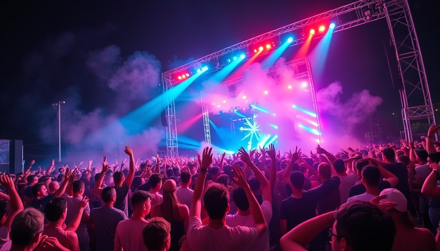 Energetic crowd at Factory Music Week opening party.