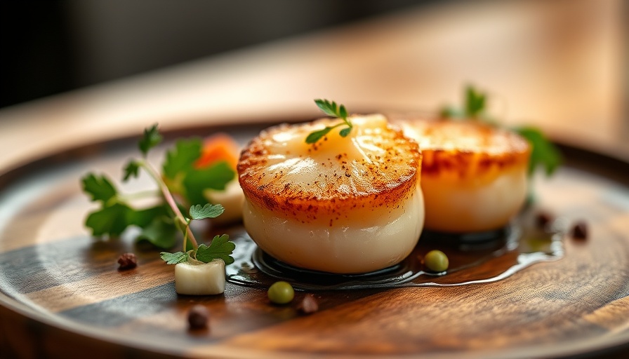Exquisite scallop dish at Las Olas Wine & Food Festival.