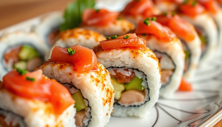 Delicious spicy tuna sushi rolls at GORDO at E11EVEN, appetizing and vibrant.