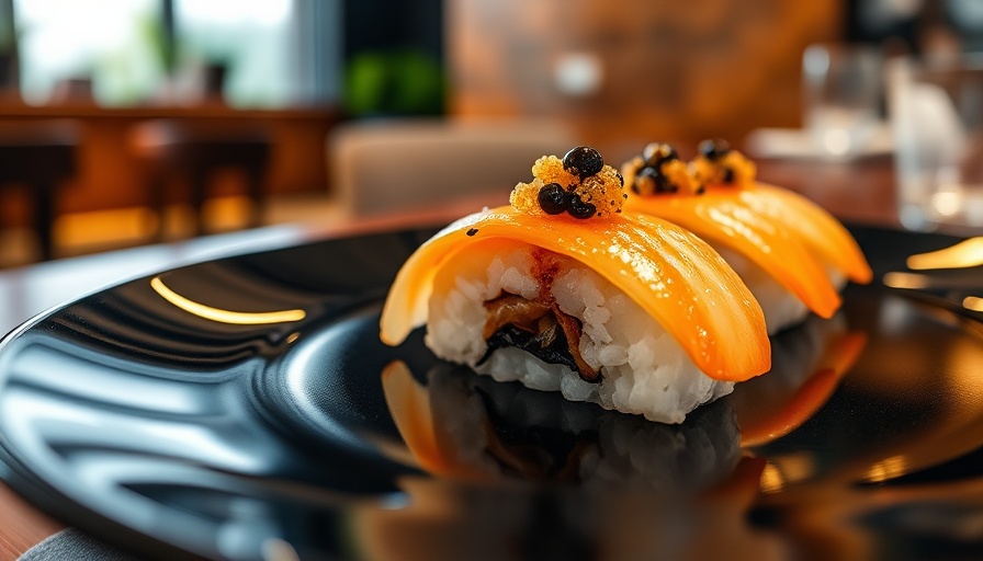Exquisite sushi at one of the best restaurants in Wynwood.