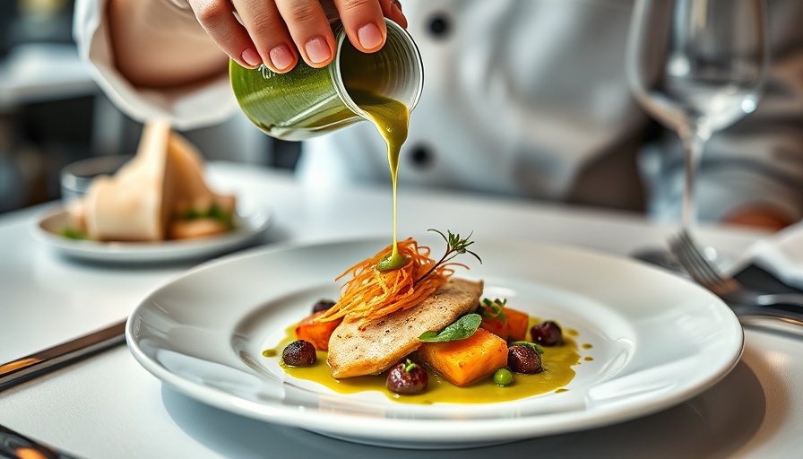 Elegant dish served in Miami restaurant to impress family