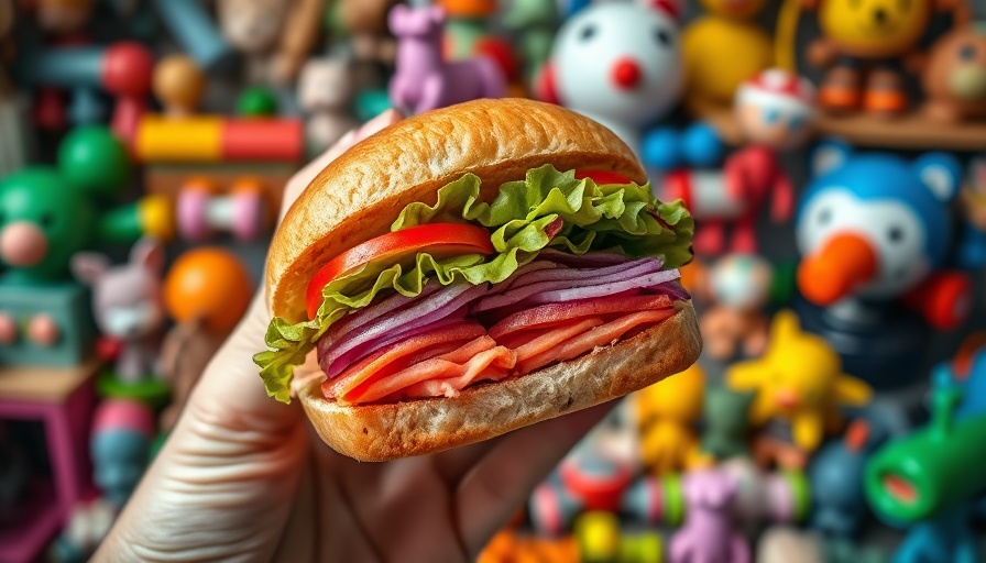 Unique new restaurant in Miami with gourmet sandwich and toys.