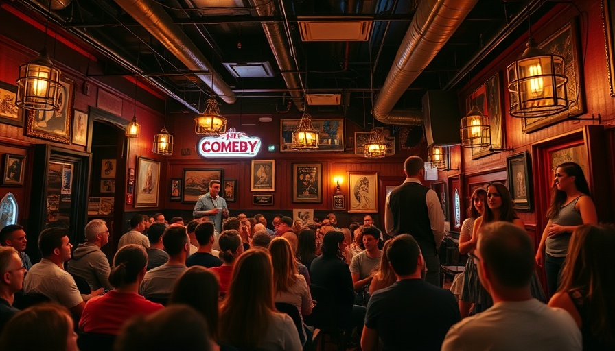 Miami Comedy Nights vibrant club scene with engaged audience.