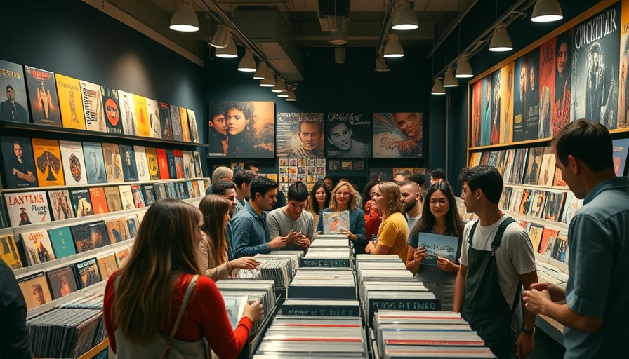 Lively party at record store for Laufey Album Release