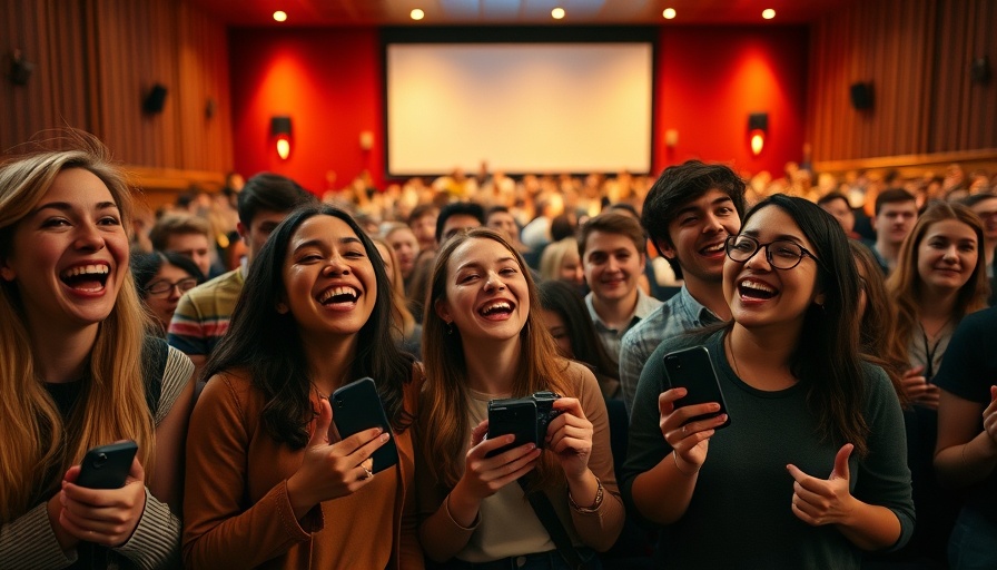 Aspiring journalists showcasing work in a theater setting.