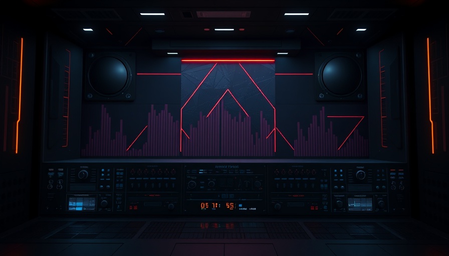 Professional music production templates advertisement with abstract design.