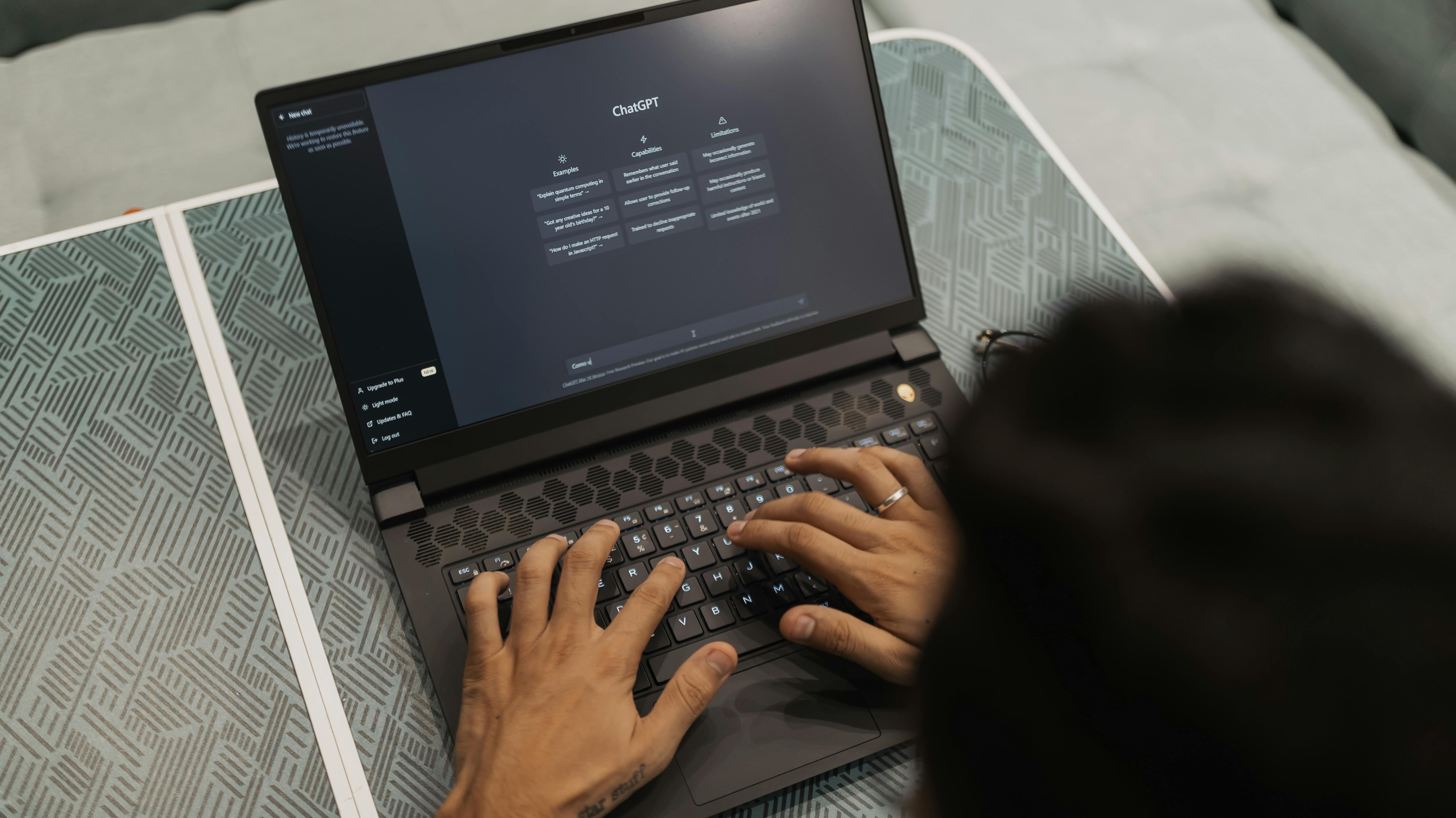 AI benefits in the workplace advertisement on urban street