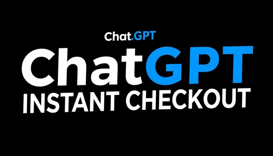 ChatGPT Instant Checkout announcement with dark background