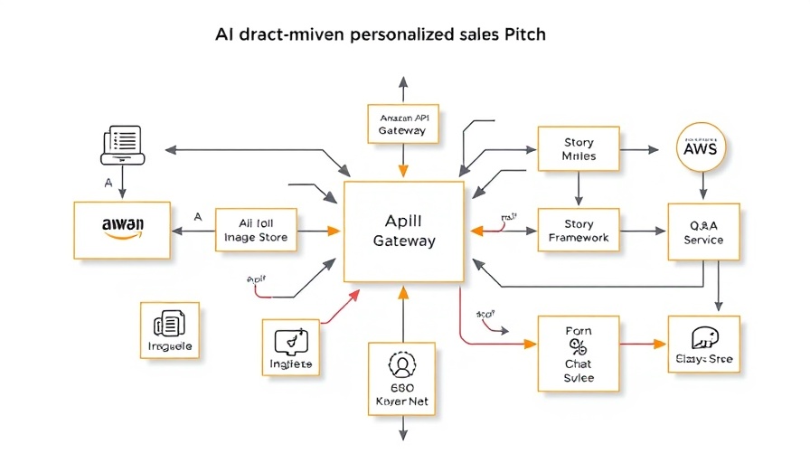 AI-driven personalized sales pitch system flowchart.