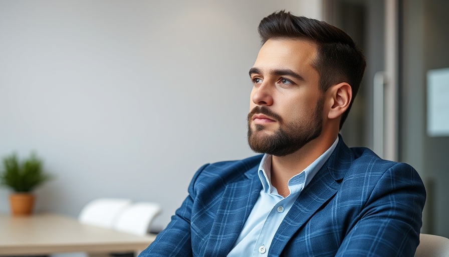 Executive reflecting in an office setting, illustrating OpenAI competition with Big Tech.