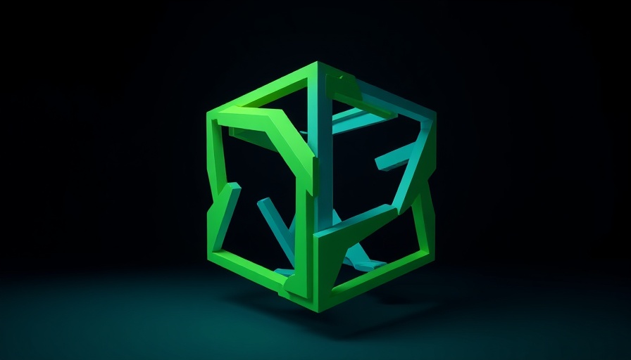 Abstract geometric shapes representing future work automation concept.