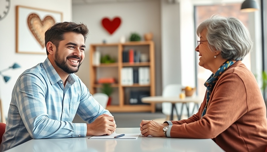 Two people discussing AI for donor engagement in a bright office.