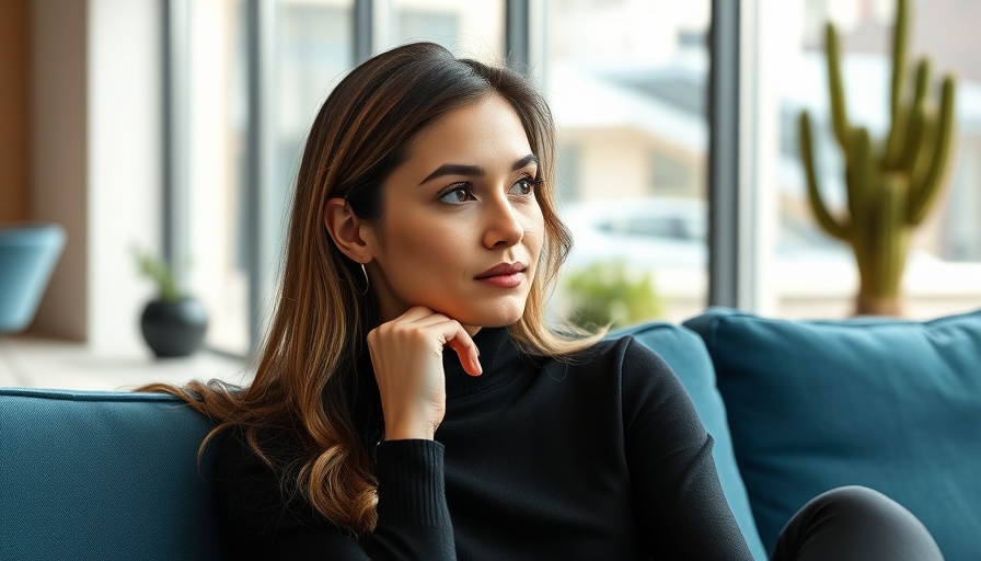 Young woman in modern office of AI startup, sunlight streaming through windows