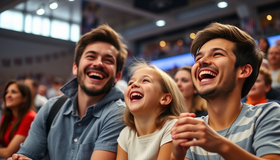 Happy family at an event, showcasing parenting hacks