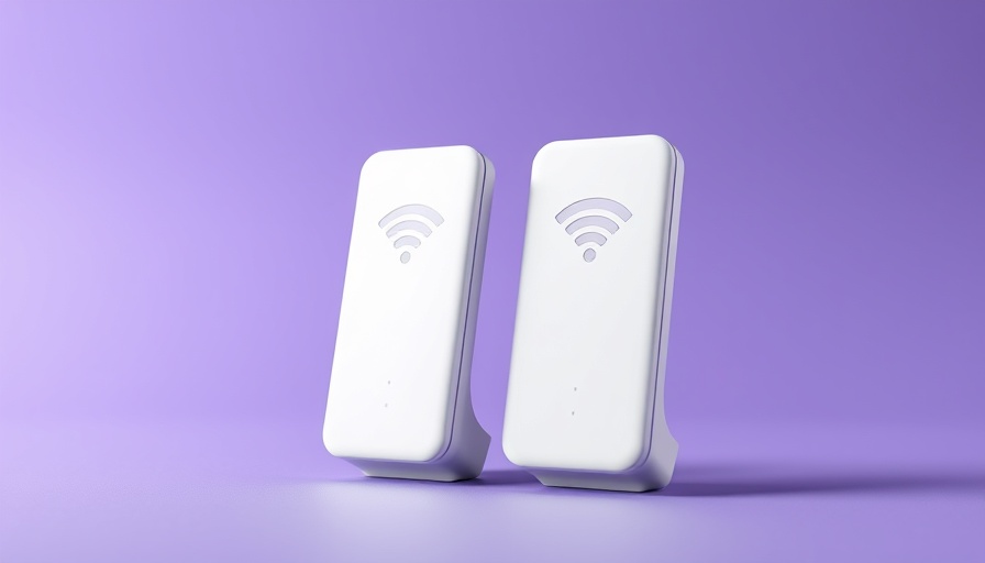 Smart Hub 7 Plus WiFi 7 devices on purple background.
