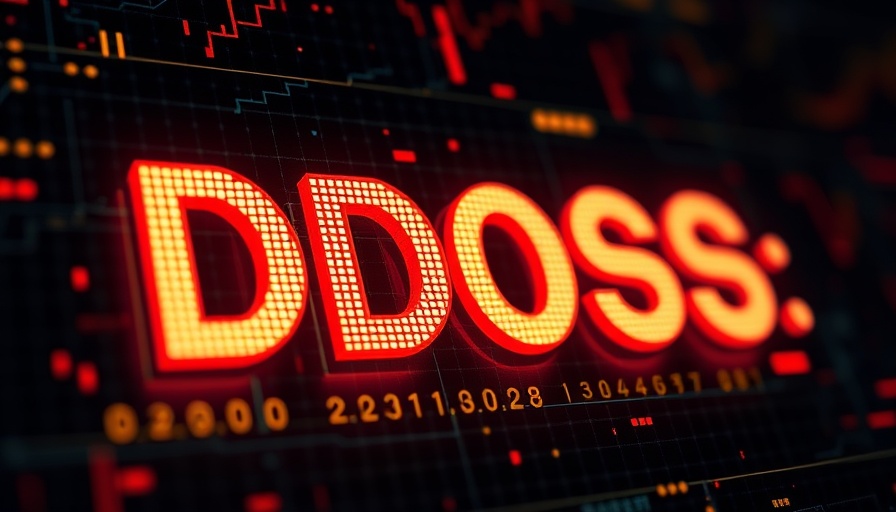 Aisuru DDoS botnet IoT devices visual in warm glow.